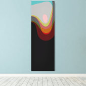 Abstract 20529 - kleurrijke retro stijl canvas afdruk (Insitu (Houten vloer))