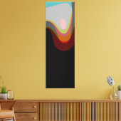 Abstract 20529 - kleurrijke retro stijl canvas afdruk (Insitu (Woonkamer))