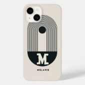 Abstract 20s aesthetic boho minimal Monogram Case-Mate iPhone Case (Achterkant)