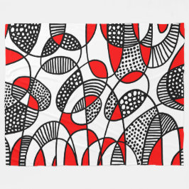 Abstract 211216 - Rood Fleece Deken