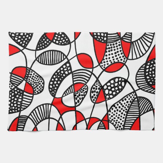 Abstract 211216 - Rood Theedoek (Horizontaal)