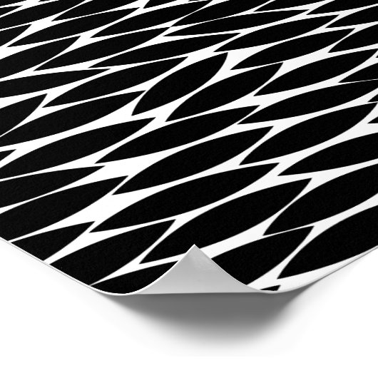 Abstract 250713 - Zwart-wit Poster (Hoek)