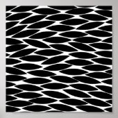 Abstract 250713 - Zwart-wit Poster (Voorkant)