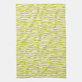 Abstract 280314 - Banaangeel op wit Theedoek (Verticaal)