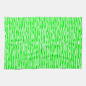 Abstract 280314 - Groen op wit Theedoek (Horizontaal)