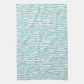 Abstract 280314 - Licht blauw groen op wit Theedoek (Verticaal)