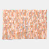 Abstract 280314 - Peach on White Theedoek (Horizontaal)