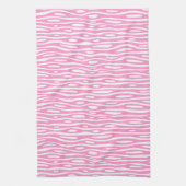Abstract 280314 - Roze op wit Theedoek (Verticaal)
