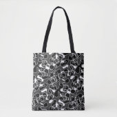 Abstract 290523 Zwart-wit Tote Bag (Voorkant)
