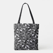 Abstract 290523 Zwart-wit Tote Bag (Achterkant)