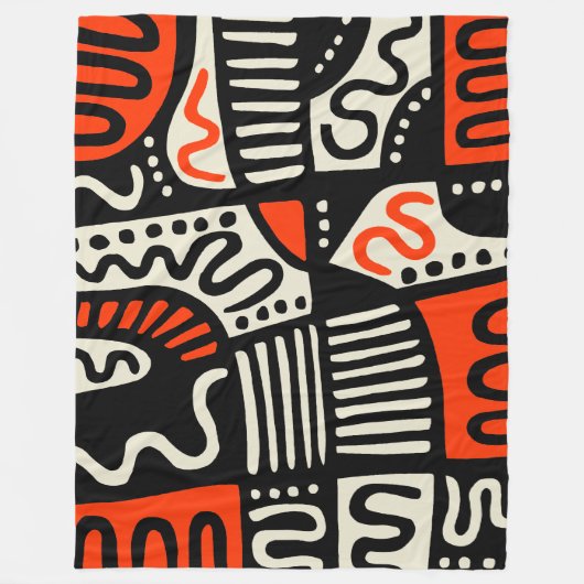 Abstract 291219c fleece deken (Voorkant)