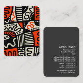 Abstract 291219c visitekaartje (Voorkant / Achterkant)