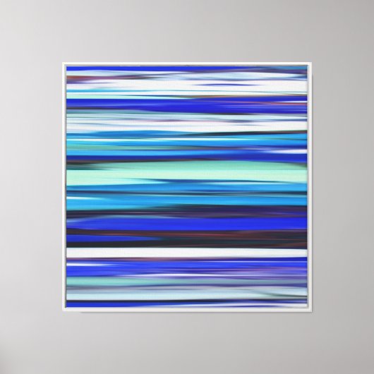 Abstract #2: Blauwe vlek Canvas Afdruk (Voorkant)
