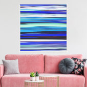 Abstract #2: Blauwe vlek Canvas Afdruk (Insitu (Woonkamer))