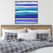 Abstract #2: Blauwe vlek Canvas Afdruk (Insitu (Slaapkamer))