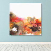 ABSTRACT #2 Circles en Squares Square Canvas Afdruk (Insitu (Houten vloer))