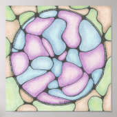 Abstract 2 Doodle Art Print 8x8in. (Voorkant)