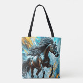 Abstract 2 krachtige Design Tote Bag (Achterkant)