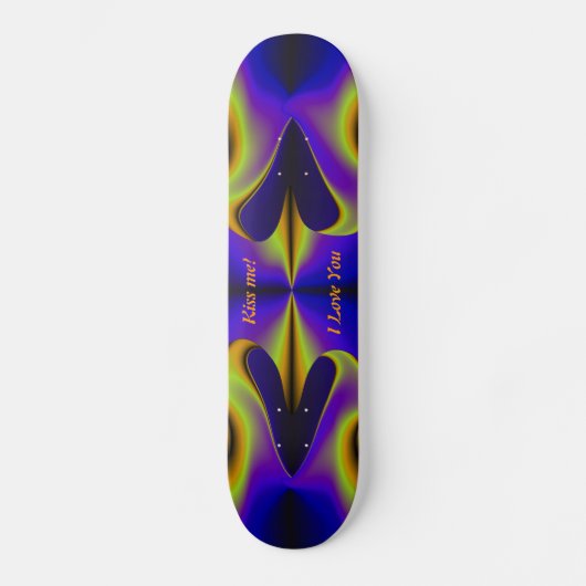 Abstract 2 Rainbooghartstuk Persoonlijk Skateboard (Voorkant)