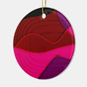 Abstract 328 - Paars Rood Roze Keramisch Ornament (Links)