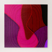 Abstract 328 - Paarse rode roze Legpuzzel (Horizontaal)