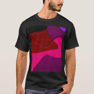 Abstract 328 - Paarse rode roze T-shirt