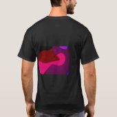 Abstract 328 - Paarse rode roze T-shirt (Achterkant)