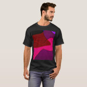Abstract 328 - Paarse rode roze T-shirt (Voorkant volledig)