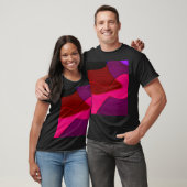 Abstract 328 - Paarse rode roze T-shirt (Unisex)