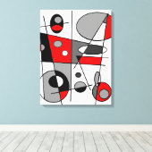 Abstract #35 canvas afdruk (Insitu (Houten vloer))