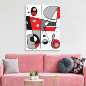 Abstract #35 canvas afdruk (Insitu (Woonkamer))