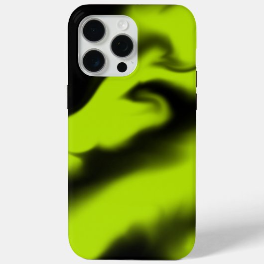 Abstract 3 in zwart en limoengroen Case-Mate iPhone case (Achterkant)