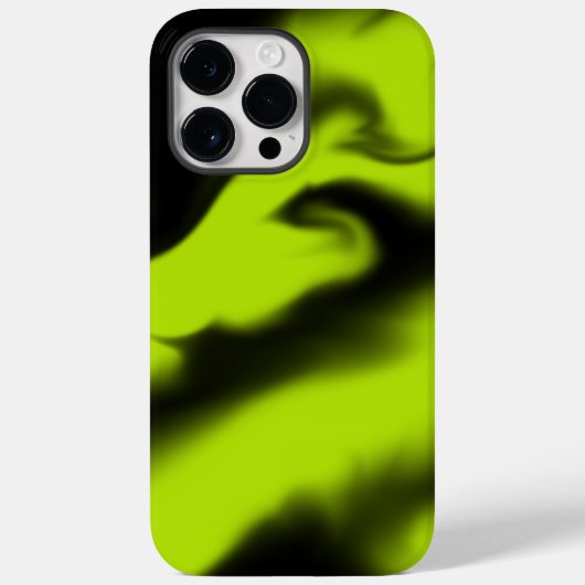 Abstract 3 in zwart en limoengroen Case-Mate iPhone case (Achterkant)