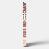 Abstract #3: Koper Rose Gold glans Case-Mate iP iPhone Case (Achterkant / Links)