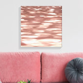 Abstract #3: Koper Roze Goud glans Canvas Afdruk (Insitu (Woonkamer))