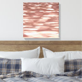 Abstract #3: Koper Roze Goud glans Canvas Afdruk (Insitu (Slaapkamer))