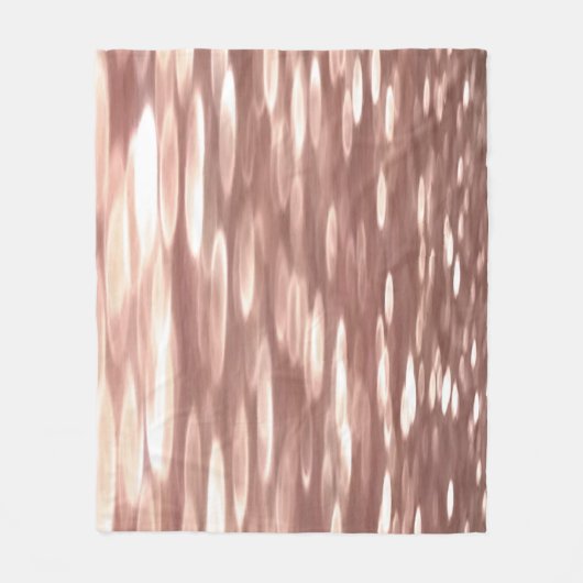 Abstract #3: Koper Roze Goud glans Fleece Deken (Voorkant)
