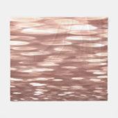 Abstract #3: Koper Roze Goud glans Fleece Deken (Voorkant (Horizontaal))