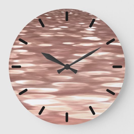 Abstract #3: Koper Roze Goud glans Grote Klok (Voorkant)