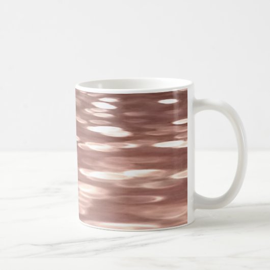 Abstract #3: Koper Roze Goud glans Koffiemok (Rechts)