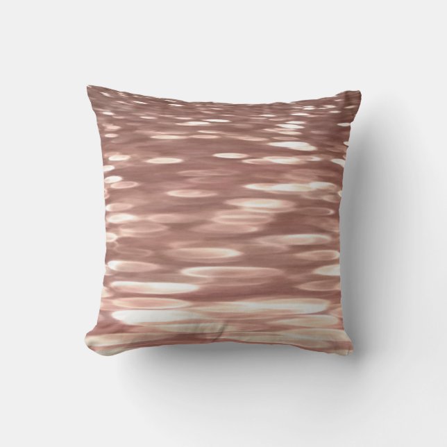 Abstract #3: Koper Roze Goud glans Kussen (Voorkant)