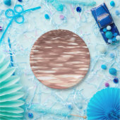 Abstract #3: Koper Roze Goud glans Papieren Bordje (Feest)
