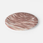 Abstract #3: Koper Roze Goud glans Papieren Bordje (Gekanteld)