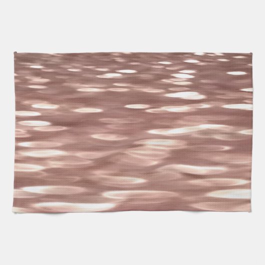 Abstract #3: Koper Roze Goud glans Theedoek (Horizontaal)