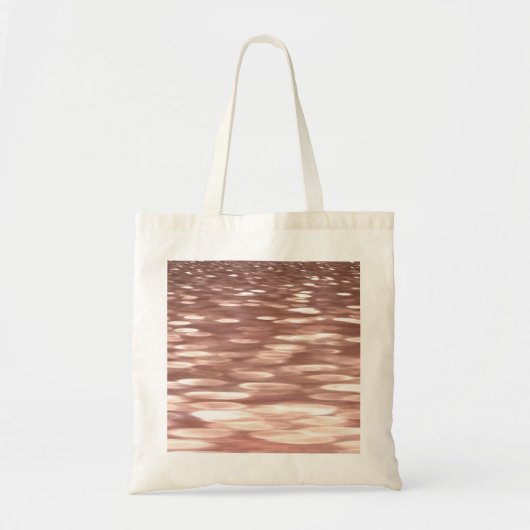 Abstract #3: Koper Roze Goud glans Tote Bag (Voorkant)