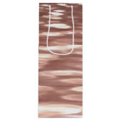 Abstract #3: Koper Roze Goud glans Wijn Cadeautas (Voorkant)