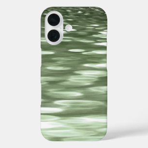 Abstract #3: Olijfgroen blauw Hoesje-Mate iPhone 16 Hoesje