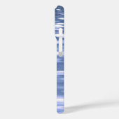 Abstract #3: Poederblauwe glans Case-Mate iPhone Case (Achterkant / Links)