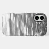 Abstract #3: Zilvergrijs Shimmer Case-Mate iPhone Case (Achterkant (horizontaal))
