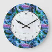 Abstract 3D-achtergrondpatroon Grote Klok (Voorkant)